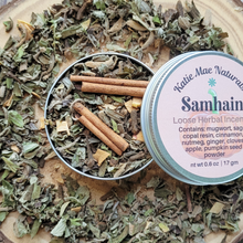 Load image into Gallery viewer, Samhain Herbal Incense Blend - Loose Incense with Herbs and Resins for Samhain
