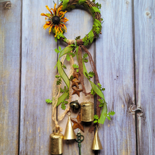 Load image into Gallery viewer, Fall Vibes Witches Bells Door Chimes