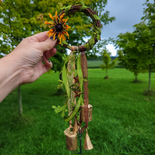 Load image into Gallery viewer, Fall Vibes Witches Bells Door Chimes