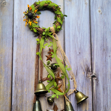 Load image into Gallery viewer, Fall Vibes Witches Bells Door Chimes