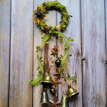 Load image into Gallery viewer, Fall Vibes Witches Bells Door Chimes