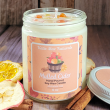 Load image into Gallery viewer, Mulled cider hand poured soy wax candle