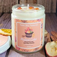 Load image into Gallery viewer, Mulled cider fall scented soy wax candle