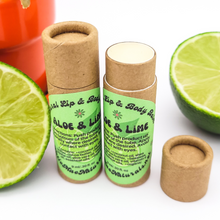 Load image into Gallery viewer, Aloe and Lime Zero Waste Lip Balm - All Natural