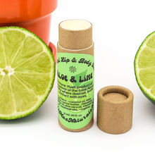 Load image into Gallery viewer, Aloe and Lime Zero Waste Lip Balm - All Natural
