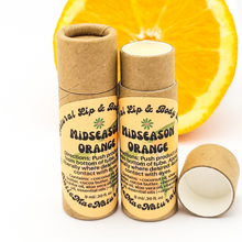 Load image into Gallery viewer, Midseason Orange Zero Waste Lip Balm - Natural Lip and Body Balm