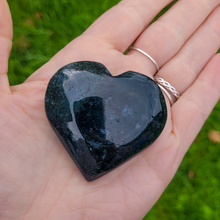 Load image into Gallery viewer, Moss Agate Heart - Carved Gemstone Heart