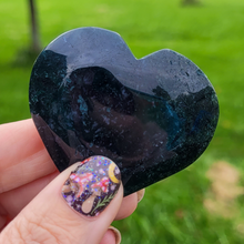 Load image into Gallery viewer, Moss Agate Heart - Carved Gemstone Heart
