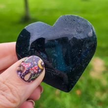 Load image into Gallery viewer, Moss Agate Heart - Carved Gemstone Heart
