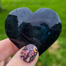 Load image into Gallery viewer, Moss Agate Heart - Carved Gemstone Heart