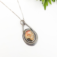 Load image into Gallery viewer, Jasper and Sterling Silver Pendant Necklace