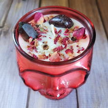 Load image into Gallery viewer, Berry Bewiching Brew Soy Wax Candle in Red Skull Jar - 15 oz