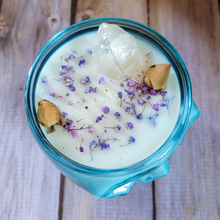 Load image into Gallery viewer, Magic Potion Soy Wax Candle in Blue Skull Jar - 15 oz