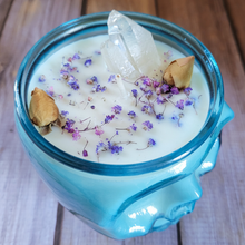 Load image into Gallery viewer, Magic Potion Soy Wax Candle in Blue Skull Jar - 15 oz