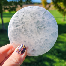 Load image into Gallery viewer, "Be Youself" Selenite Charging Plate - 3 inch