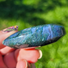 Load image into Gallery viewer, Moss Agate Heart Carving - Gemstone Heart 2 inch
