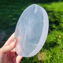 Load image into Gallery viewer, Selenite Charging Plate - 6 inch - Polished Selenite Plate