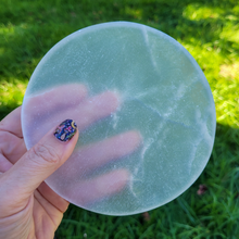 Load image into Gallery viewer, Selenite Charging Plate - 6 inch - Polished Selenite Plate