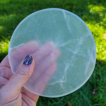 Load image into Gallery viewer, Selenite Charging Plate - 6 inch - Polished Selenite Plate