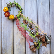 Load image into Gallery viewer, Fall Vibes Witches Bells with Acorn Bells