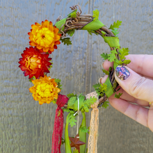 Load image into Gallery viewer, Fall Vibes Witches Bells with Acorn Bells