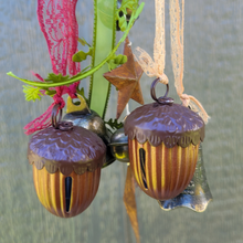 Load image into Gallery viewer, Fall Vibes Witches Bells with Acorn Bells