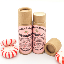 Load image into Gallery viewer, Zero waste lip balm in biodegradable paperboard tube