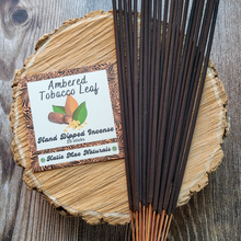 Load image into Gallery viewer, Ambered Tobacco Leaf Hand Dipped Incense Sticks - 20 Pack