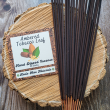 Load image into Gallery viewer, Ambered Tobacco Leaf Hand Dipped Incense Sticks - 20 Pack