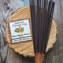 Load image into Gallery viewer, Ambered Tobacco Leaf Hand Dipped Incense Sticks - 20 Pack