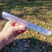Load image into Gallery viewer, Chakra Selenite Stick - 8 inch