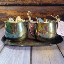 Load image into Gallery viewer, Vintage Cream and Sugar Bowl Candle Set with Tray