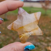 Load image into Gallery viewer, Golden Healer Quartz Star Carving - Golden Healer Quartz Crystal