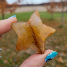 Load image into Gallery viewer, Golden Healer Quartz Star Carving - Golden Healer Quartz Crystal