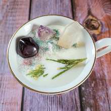 Load image into Gallery viewer, Vintage Holiday Tea Cup Candle (Cozy Cabin)