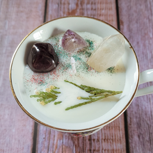 Load image into Gallery viewer, Vintage Holiday Tea Cup Candle (Cozy Cabin)