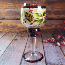 Load image into Gallery viewer, Holiday Chalice Candle (Cozy Cabin)