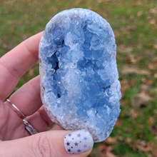 Load image into Gallery viewer, Celestite Druzy Geode Cluster