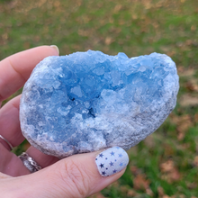 Load image into Gallery viewer, Celestite Druzy Geode Cluster