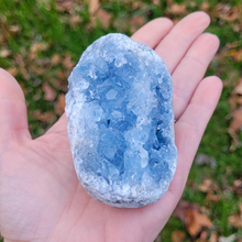 Load image into Gallery viewer, Celestite Druzy Geode Cluster