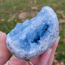 Load image into Gallery viewer, Celestite Druzy Geode Cluster