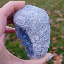 Load image into Gallery viewer, Celestite Druzy Geode Cluster