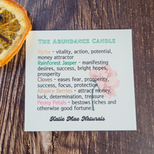 Load image into Gallery viewer, Abundance Intention Candle (Orange Clove) - 6 oz