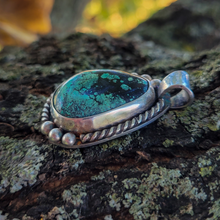Load image into Gallery viewer, Sterling Silver and Turquoise Pendant - Handcrafted Turquoise Pendant set in Sterling Silver
