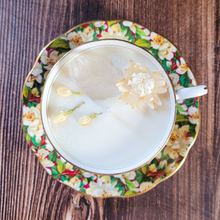 Load image into Gallery viewer, Vintage Tea Cup Candle with Saucer (Angelica)