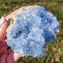 Load image into Gallery viewer, Celestite Druzy Geode Cluster