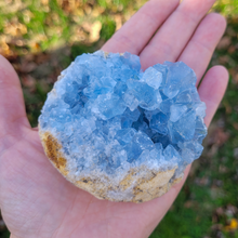 Load image into Gallery viewer, Celestite Druzy Geode Cluster