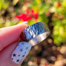 Load image into Gallery viewer, Hammered Sterling Silver Ring - 9mm