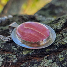Load image into Gallery viewer, Rhodocrosite Sterling Silver Pendant Necklace