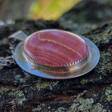 Load image into Gallery viewer, Rhodocrosite Sterling Silver Pendant Necklace
